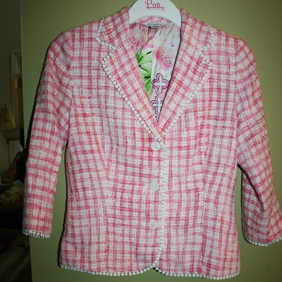 LILLY PULITZER BLAZER JACKET & STRAPLESS TOP